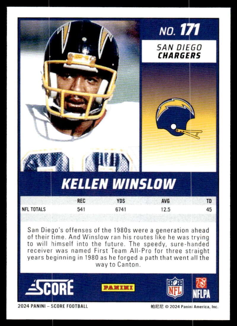 Amazon.com: 2024 Score #171 Kellen Winslow San Diego Chargers
