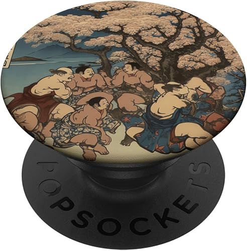 Cherry Confrontation Sumo Style Renaissance Blooms PopSockets Standard PopGrip