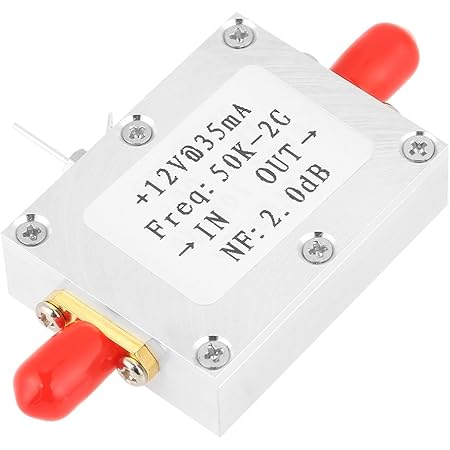 RF Amplifier, 50K-2GHZ Broadband Amplifier Low Noise LNA Amplifier for FM Radio, Remote Control Receiver, Cable TV Signal Amplifier, 31DB@0.5G
