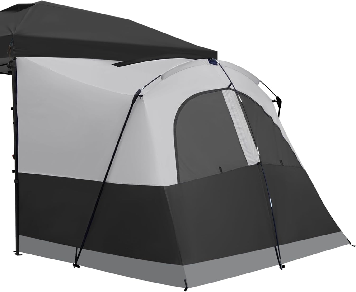 KAMPKEEPER Canopy Side Tent,4-6 Person Camping Cube Tent for 10×10 Pop Up Canopies,Easy Up Gazebo with Window,Compatible with 10′ Wide Canopy Tents