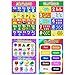 Blulu 12 Pieces Educational Preschool Poster 16 x 11 Inch Educational Learning Posters for Toddlers for Nursery Homeschool Classroom Kindergarten Teach Numbers Alphabet Colors Days and More