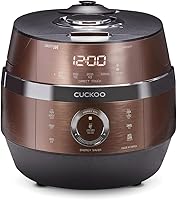 CUCKOO CRP-JHR1009F 10-Cup Induction Heating Pressure Rice Cooker - 19 Menus, Auto-Clean, Voice Guide, Made in Korea, Copper