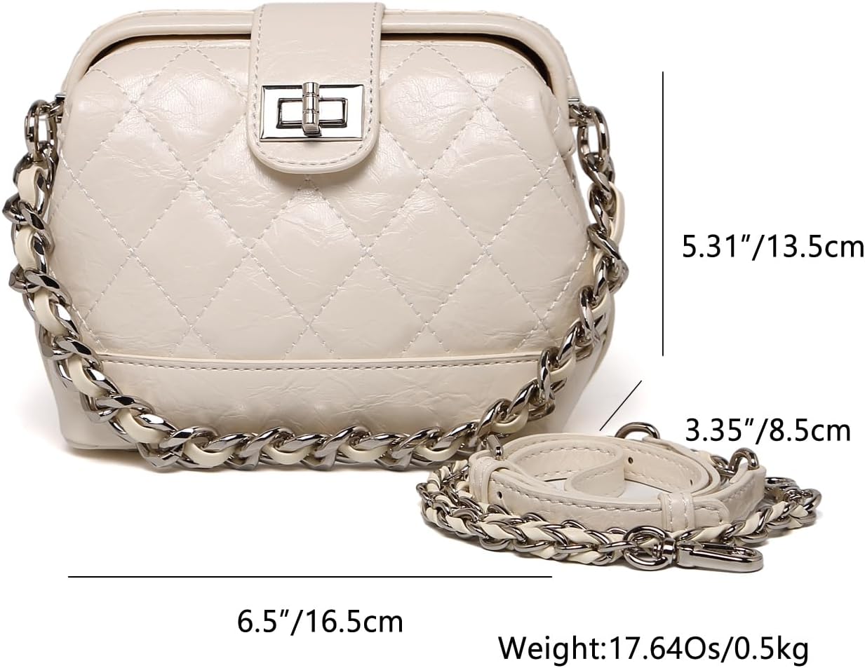 Trendy Women Box Shoulder Bag Crossbody Wallet with Diamond Stitch Pattern Lightweight and Spacious for Everyday Carry