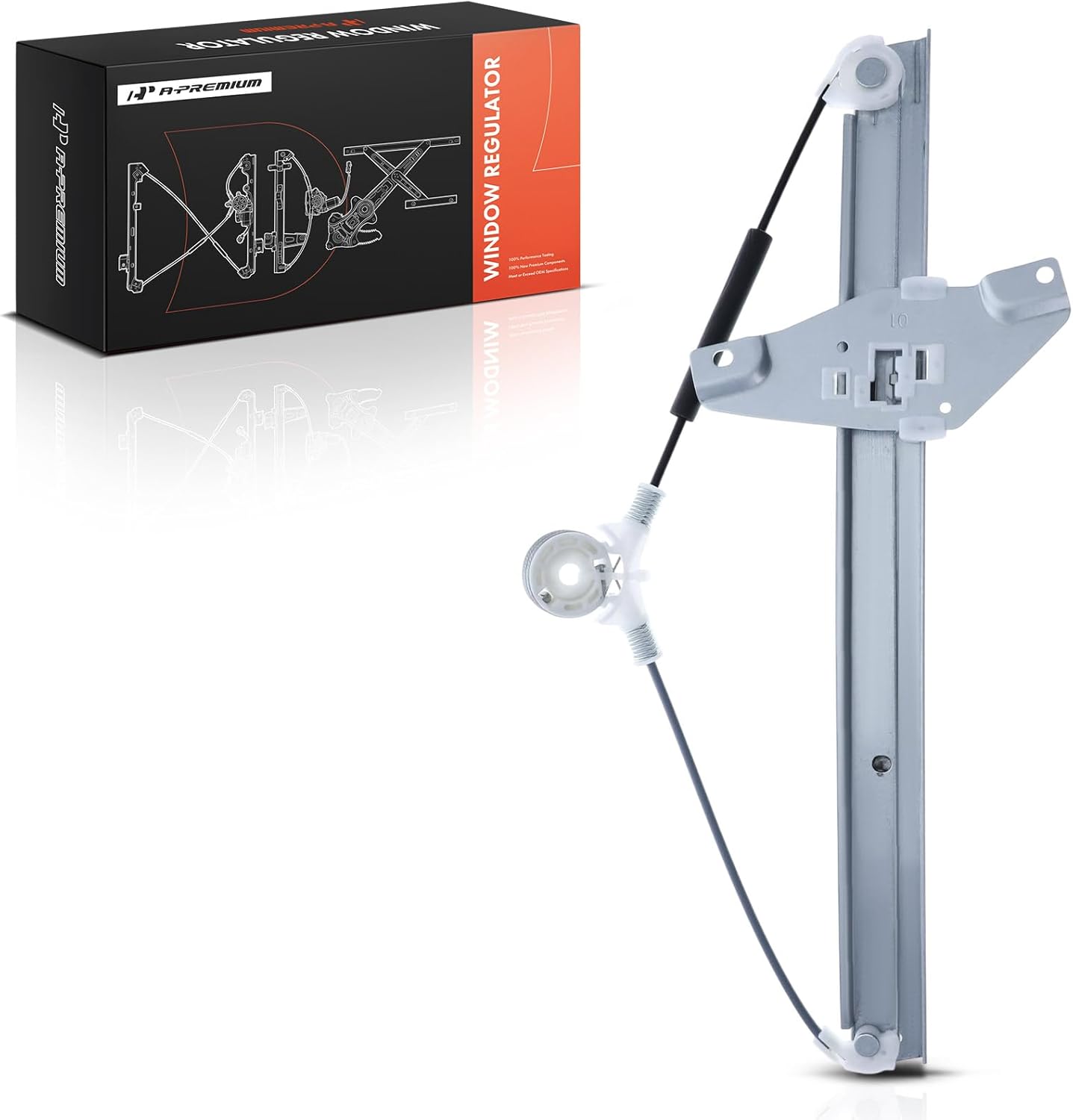 A-Premium Front Left Driver Side Electric Power Window Regulator Without Motor Compatible with Toyota Camry 1992-1996