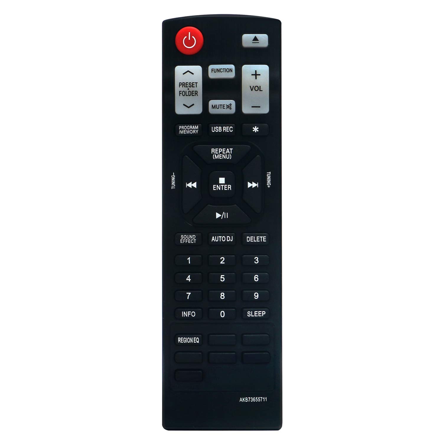 New AKB73655711 Remote Control for LG Mini Hi-Fi Systems CM4430F CM4330 CM4630 CM4630F CM4530 CM4430 CM4330F CM4530F