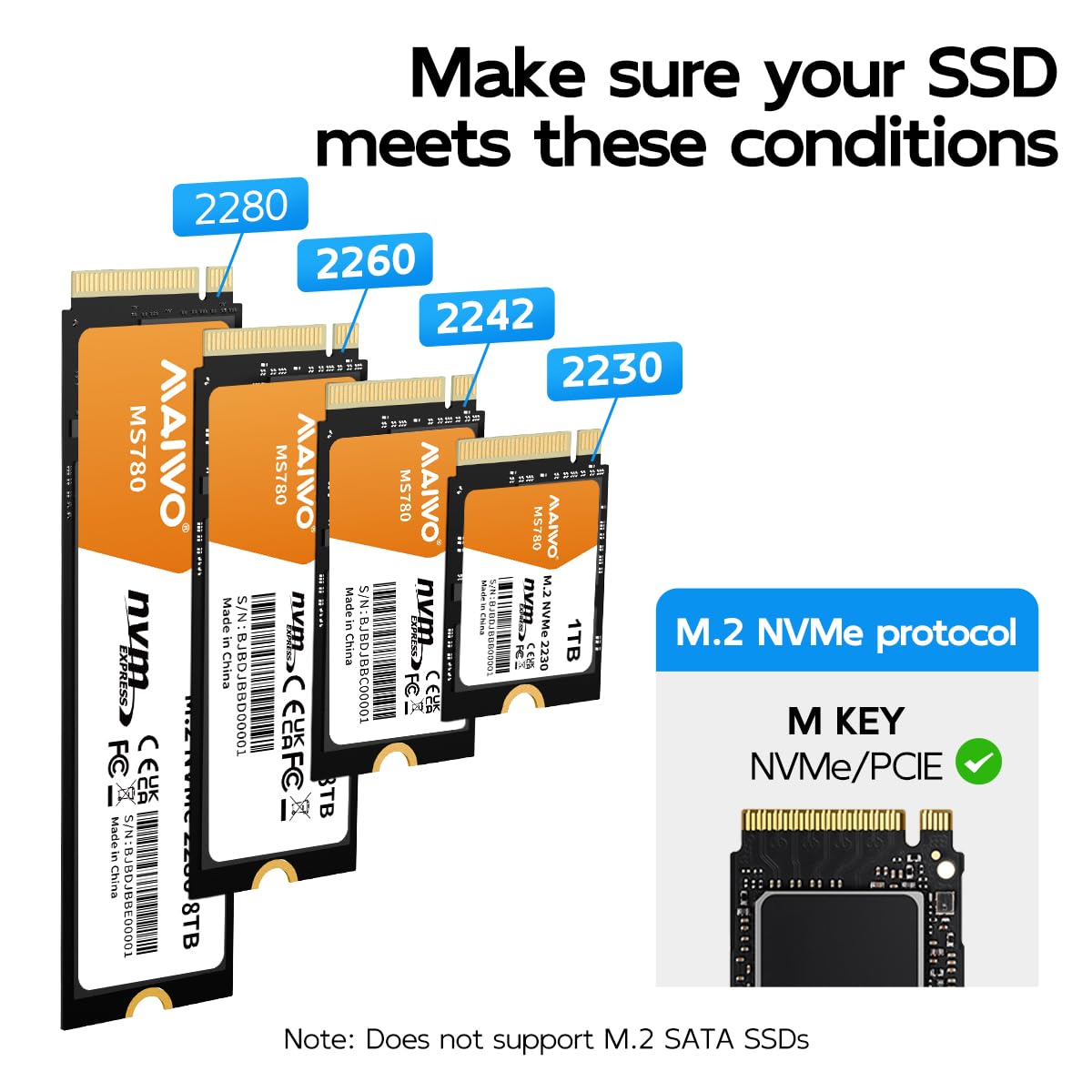 MAIWO 4 Bay M.2 NVMe SSD Dock mit Kühllüfter, USB 4.0 NVMe Cloner Duplikator, unterstützt 1-zu-3 Offline-Klon- und Software-RAID, 40 Gbit/s High Speed, abwärtskompatibel Thunderbolt 4/3