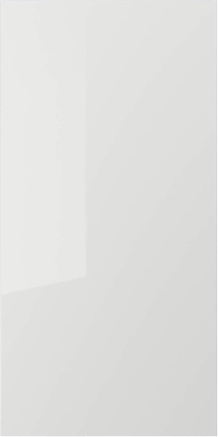 RINGHULT Door, high-gloss light grey, 60x120 cm