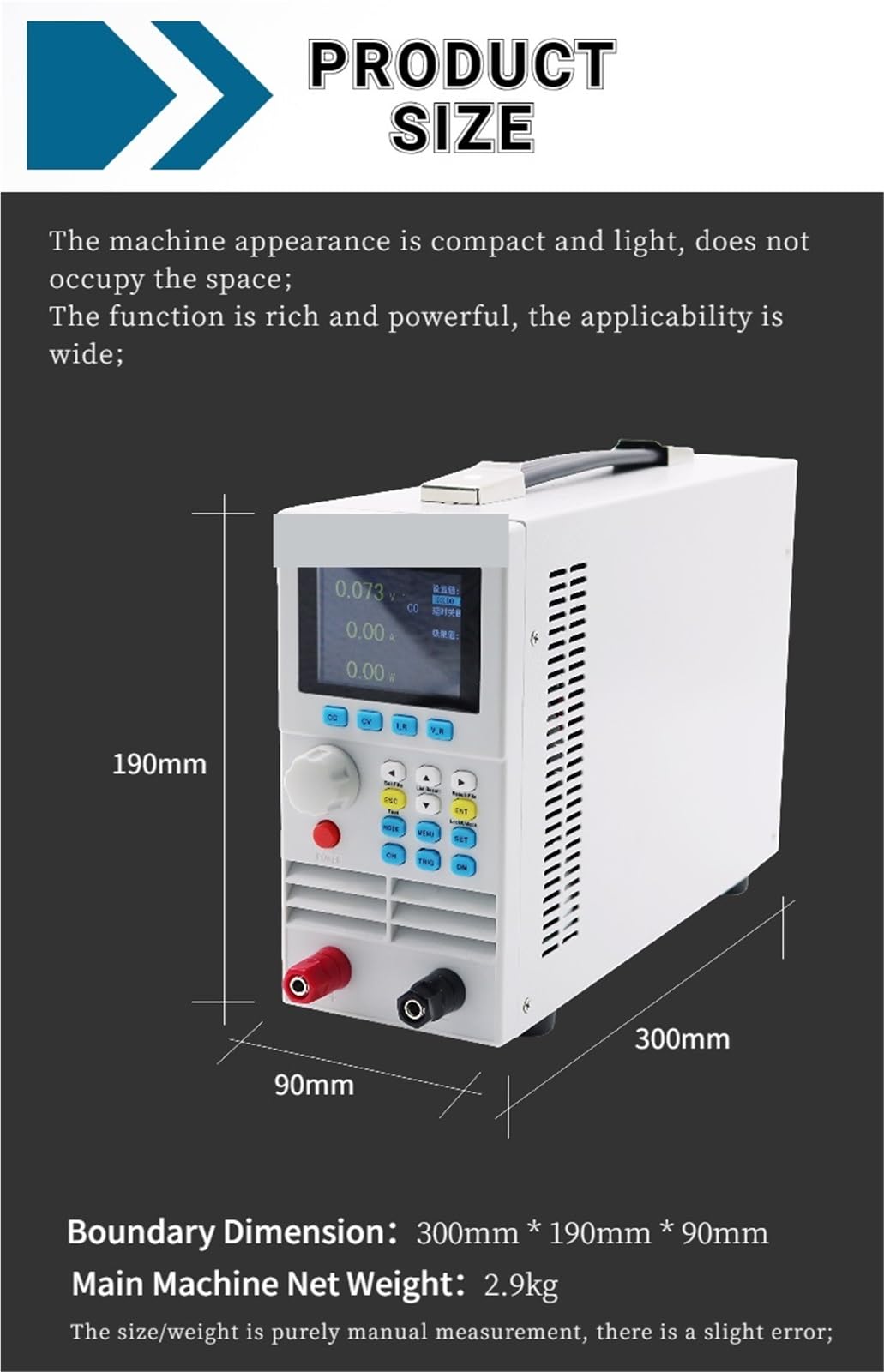 ET5410A Plus DC Elektronische Last Programmierbar 150V 40A 400W Digitaler Last Batterietester RS485 Schnittstelle Software Präzise Frequenz