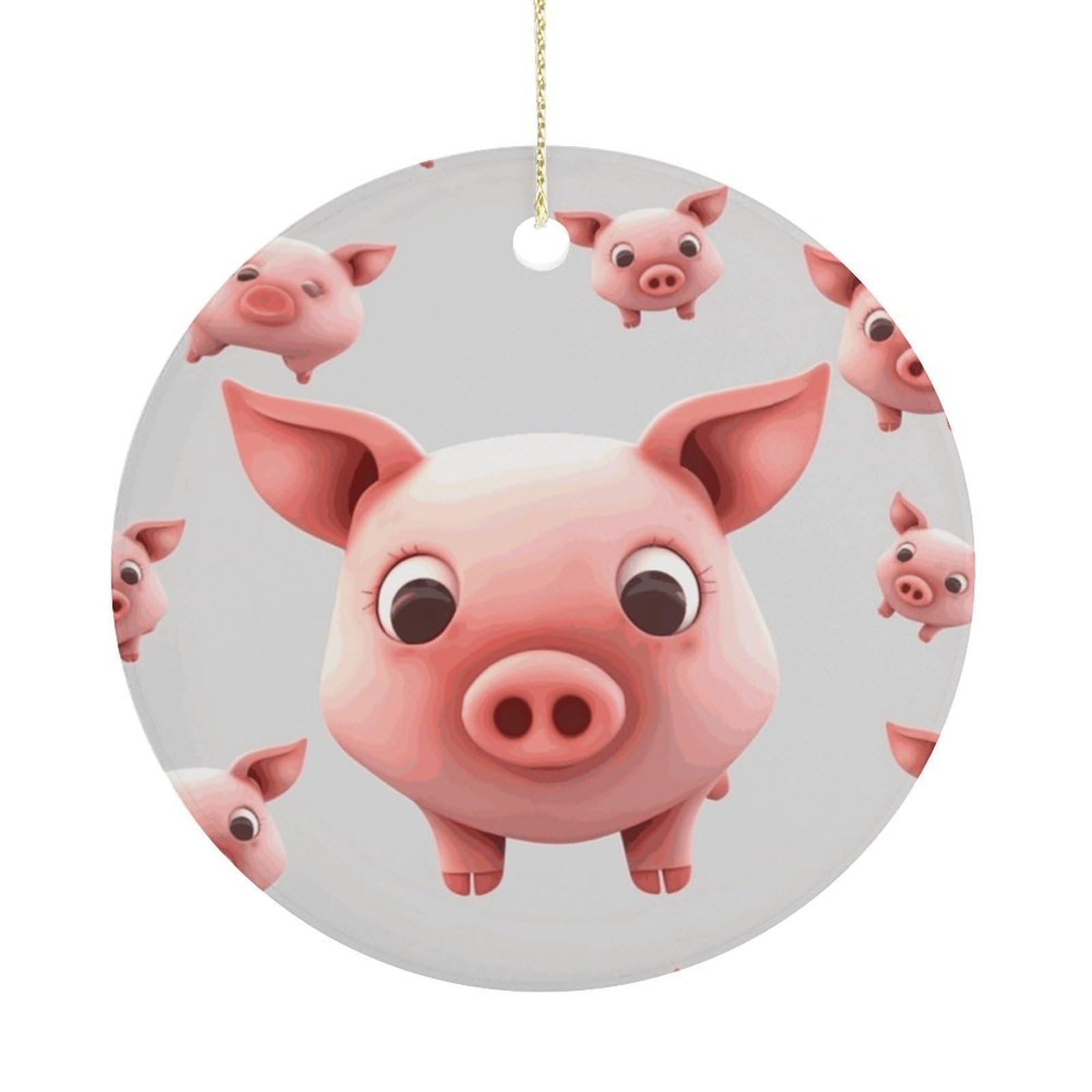 Adfgyerh Women's Style Smiling (10) Hanging Ceramic Ornaments, Christmas Tree Decorations, Funny Home Decor Gifts For Sisters & Work Best Friends