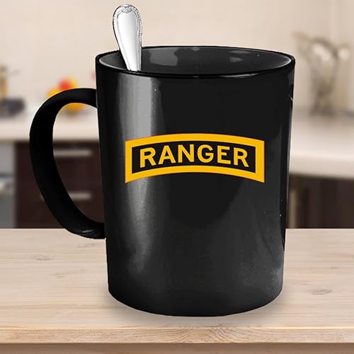 Vista 3 de Army Ranger Taza de café - Ranger Tab - NegroBlanco11oz15oz