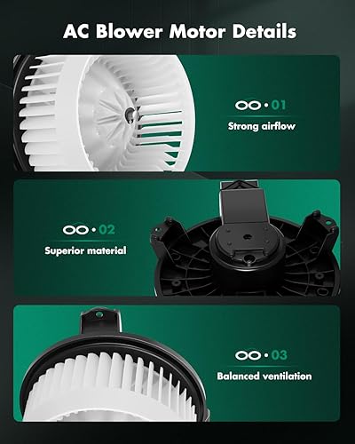 Miniatura 3 de SCITOO Motor delantero del ventilador del calentador HVAC 700203 para Acura para MDX, para Buick para Lucerna, para Chrysler para Sebring, para