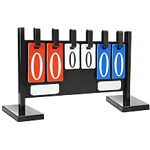 Score Board, 2/3/4 Digit Scoring Board, Foldable, Waterproof, Portable, Easy to Read, Score Chart, Suitable for Various Sports, Competitions, Baseball, Soccer, Basketball, Table Tennis