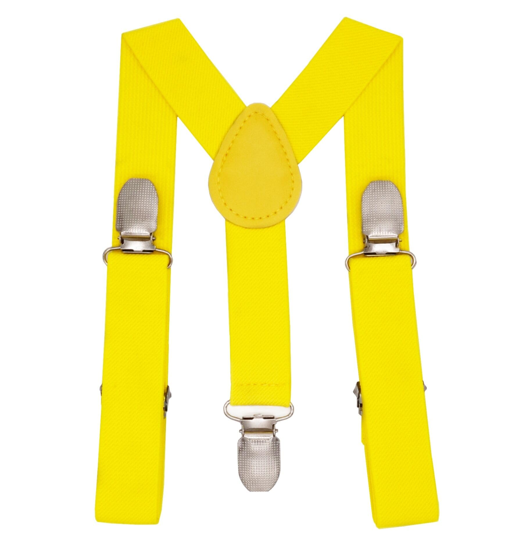 Nestnook Boys Yellow Kids Braces Y-Shape Children Suspenders For Girls (Yellow)
