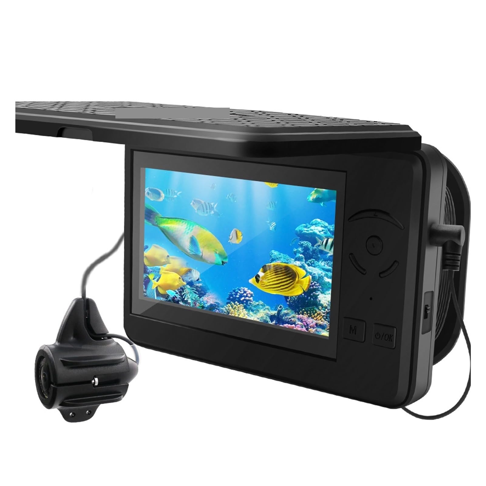 CVFRDD Underwater Fishing Camera Portable Underwater Fishing Camera Waterproof Video Fish Finder DVR With 4.3 Inch LCD Display For Ice Lake Boat for Ice Sea Lake Boat Fishing(With DVR)