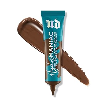 Urban Decay Hydromaniac Dewy Foundation, Hydrating Tinted Moisturizer for Dry Skin, Buildable Medium Coverage, with Kombucha Filtrate & Marula Oil, Non-comedogenic, Vegan, Cruelty-free - 1.1 fl oz