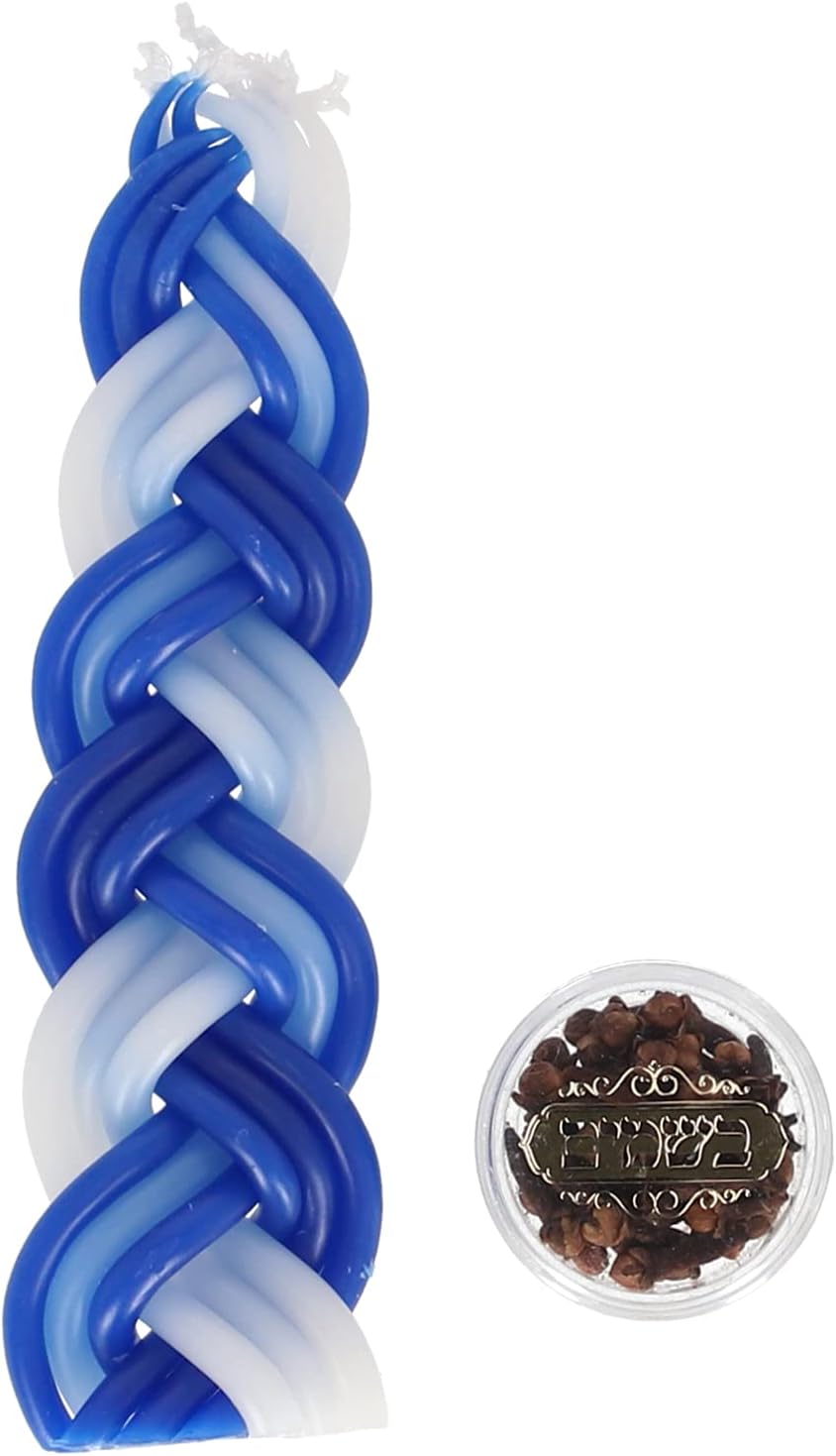 Shalhevet Light Havdalah Candle 100% Kosher with Besamim (Blue White Small) : Home & Kitchen
