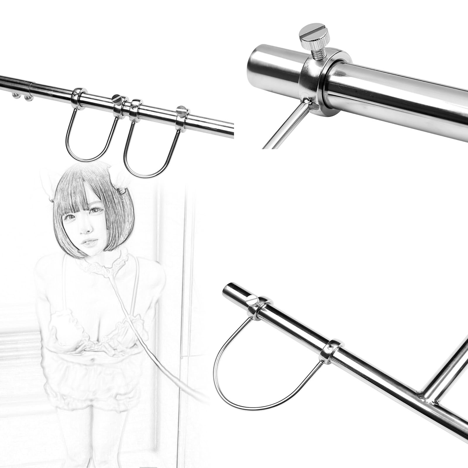 Erotische Bondage Spreizstange Handschellen Fußfesseln Hand Fußfessel Fesselstange Kniend Folter Fesselset Sklave Sexspielzeug For Männer Frauen
