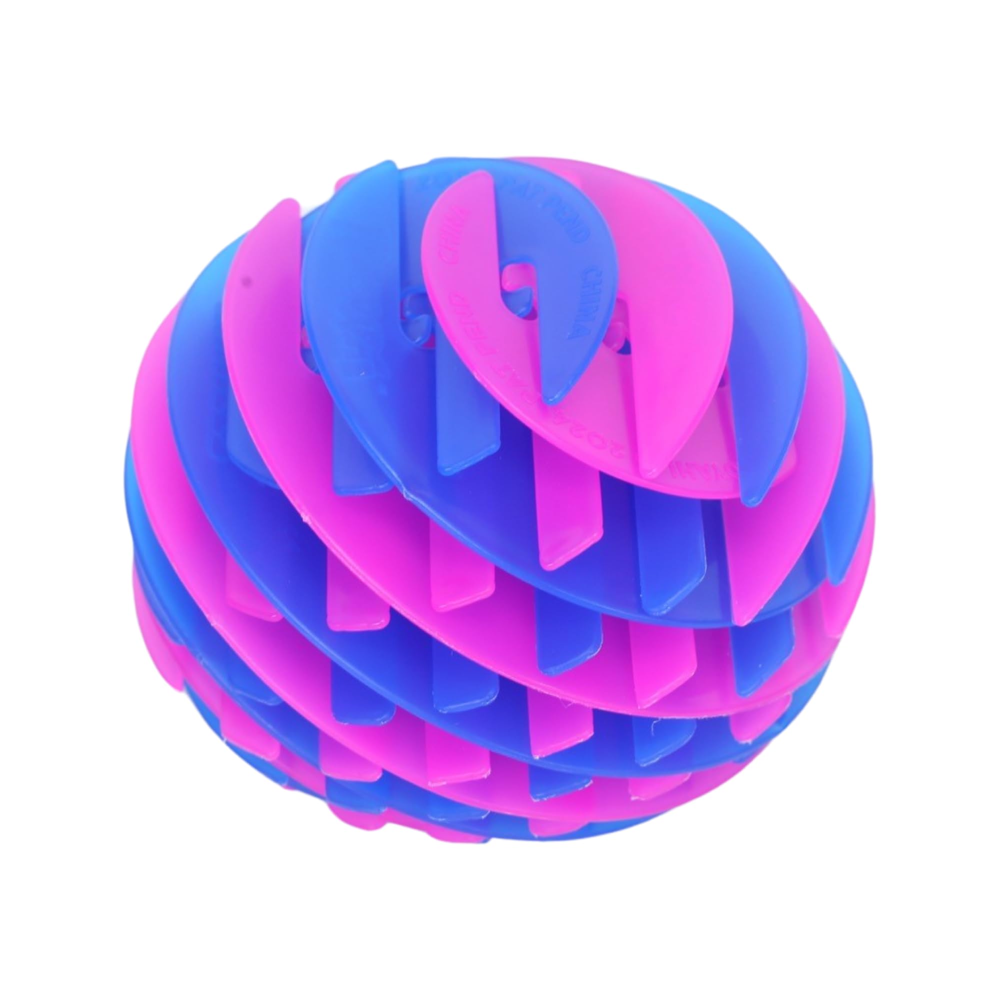 ZingZinkeez FlatBall - The Ultimate Flat-to-Ball Fidget Toy - for Kids, Teens and Adults Ages 4 and Up - Blue Fusion