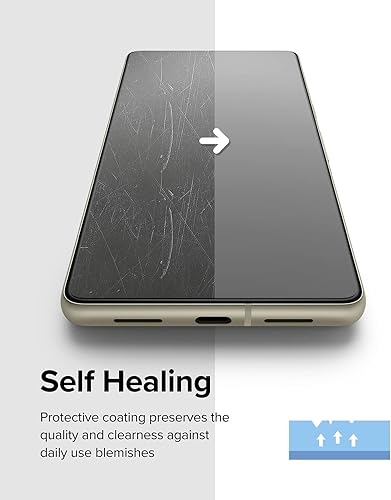 Miniatura 6 de Ringke [Paquete de 2 películas dobles fáciles compatibles con Google Pixel 7, protector de pantalla de alta calidad con kit de fácil aplicación