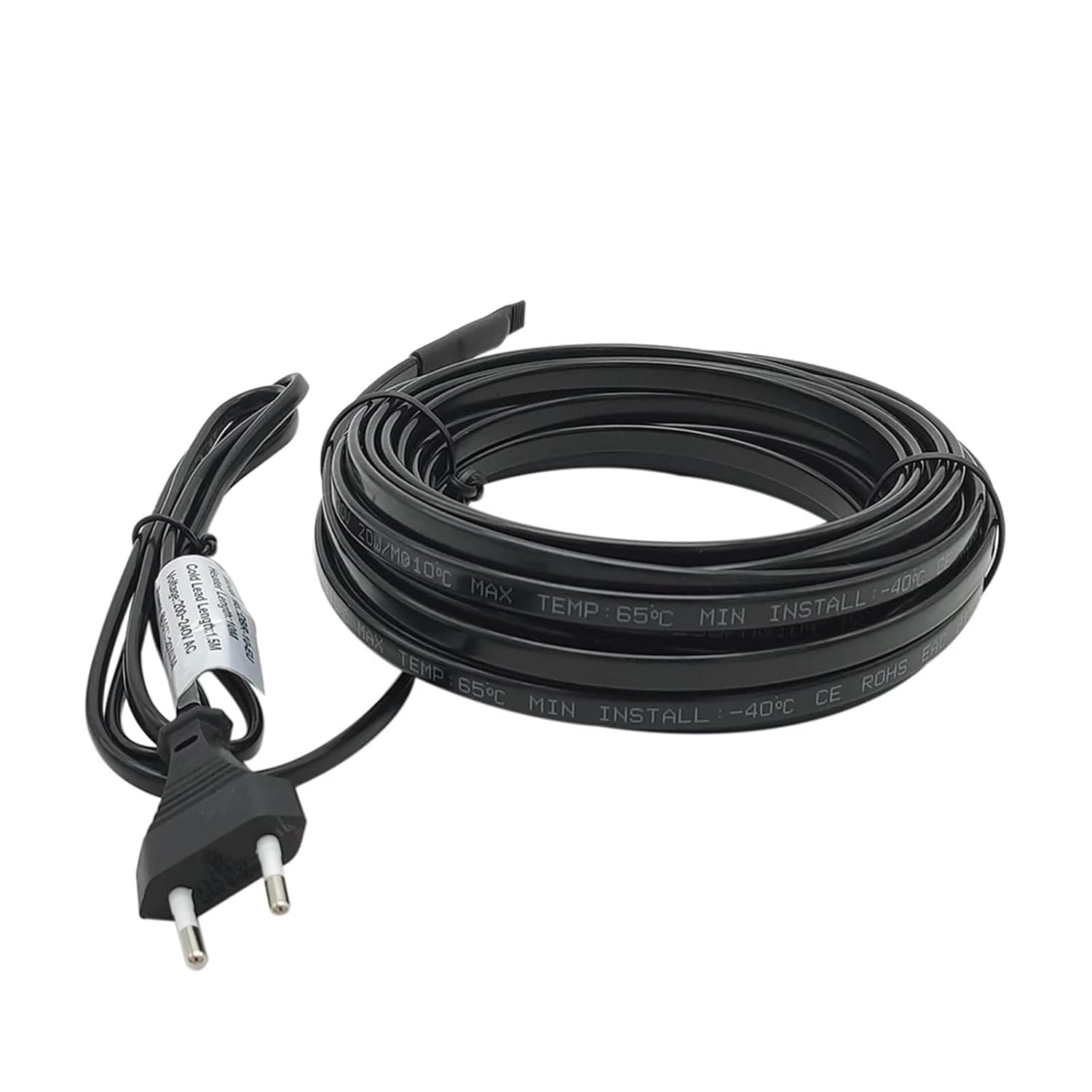 AC200~240V EU Self Regulating Heating Cable for Water Pipe Anti-Freeze Protection Pets Heating System(1 Meter)