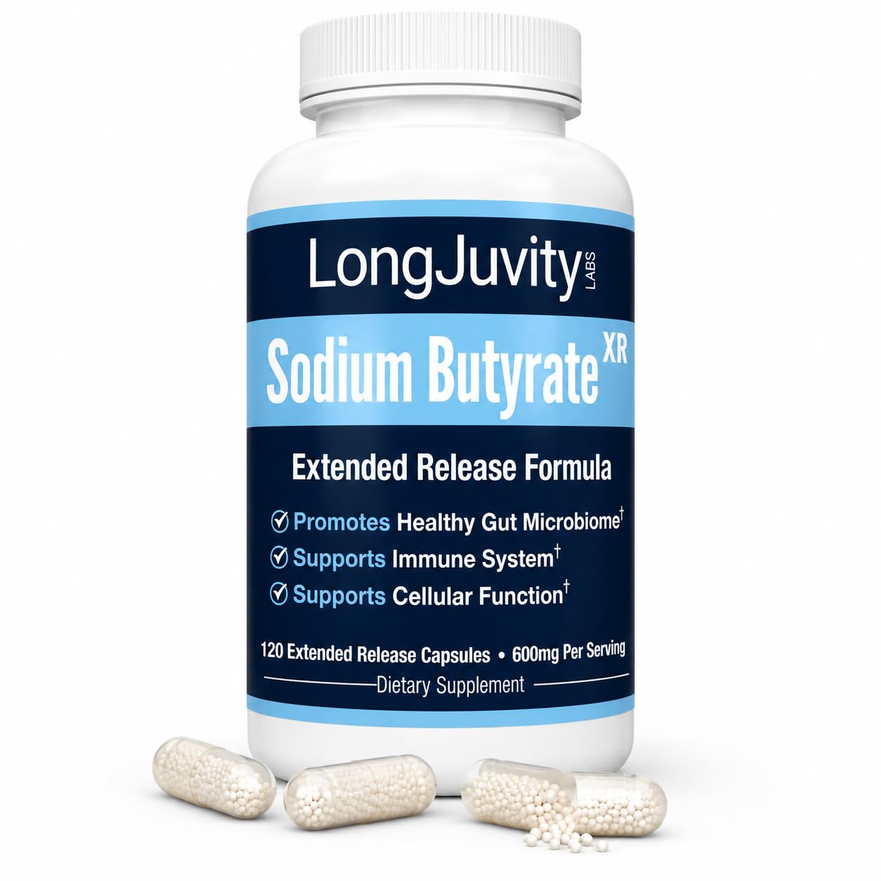LongJuvity Sodium Butyrate Extended Release
