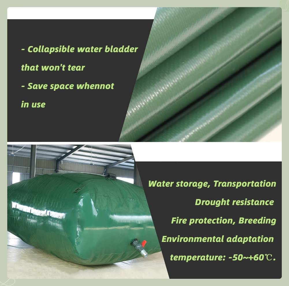 1000 Gallon Foldable Water Storage Tank for RV/Truck Bed - Large Capacity PVC Water Bladder(0.5x0.5x0.2m/50L/13Gallon)
