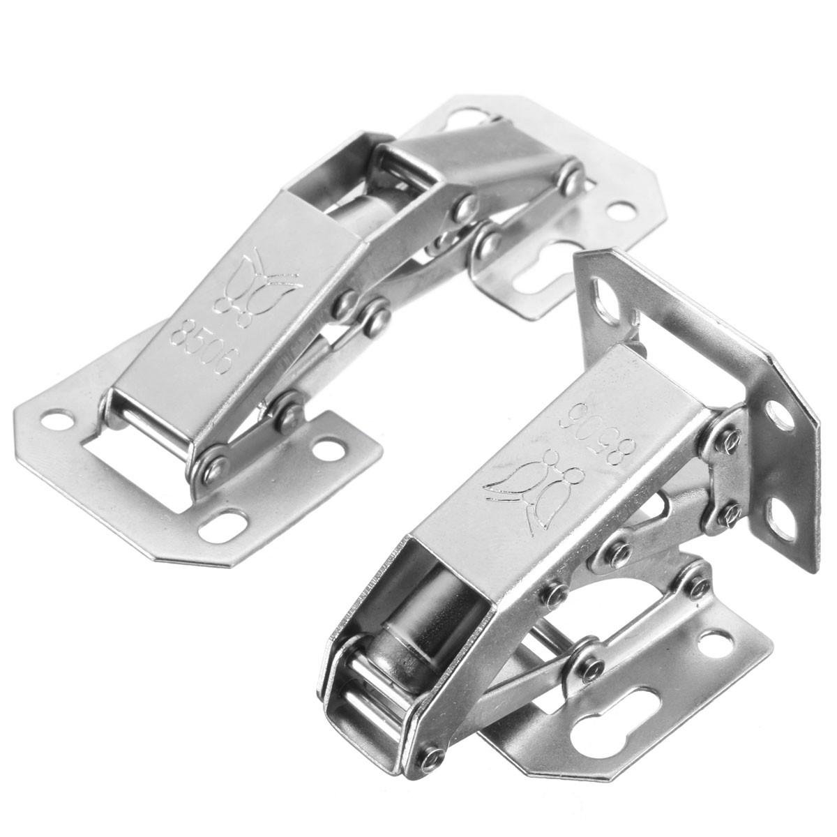 Kinglan 2Pcs Cabinet Bridge Hinge Cupboard Door Hinge