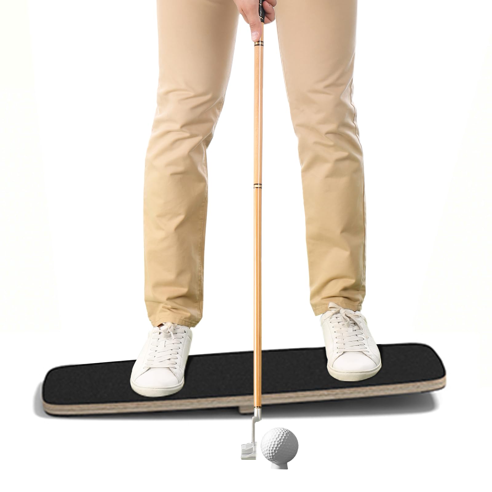 Hocomay Golf Swing Pressure Board, Golf Swing Trainer, 75 x 30cm Golf Pressure Plate, Weight Capacity 150kg, Weight Shift Balance Board for Children Adults and Beginner