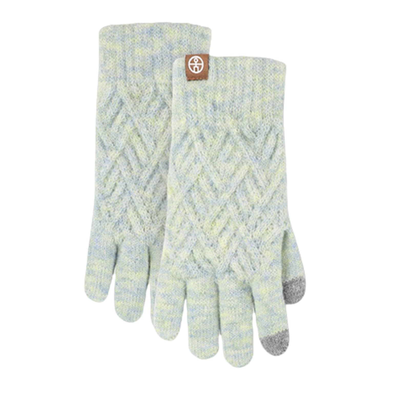 Mütze, Schal & Handschuh-Sets Für Damen Kinder Winter Wolle Warme Strickmütze, Schal, Handschuhe, Dreiteiliges Set Plus Plüsch Ballmütze Dreiteiliges Set-grün