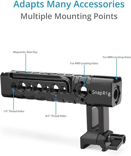 Miniatura 5 de PROAIM SnapRig - Mango superior NATO para cámara réflex digital pequeña y mediana  Diseño ajustable con agarre cómodo y seguro  Ofrece múltiples