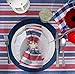 DII Patriotic Stripes 4th of July Tabletop Collection, Napkin Set, 20x20, Red, White, and Blue Band, 6 Piece