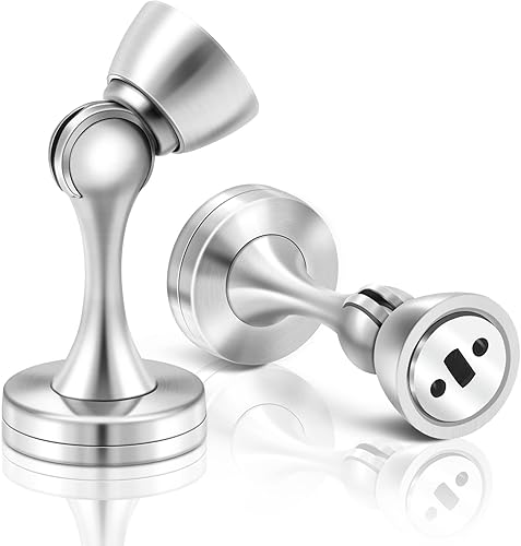 Miniatura 8 de Tope magnético para puerta, tope de puerta magnético para montaje en pared, tope magnético de puerta de bronce aceitado, soporte magnético de acero