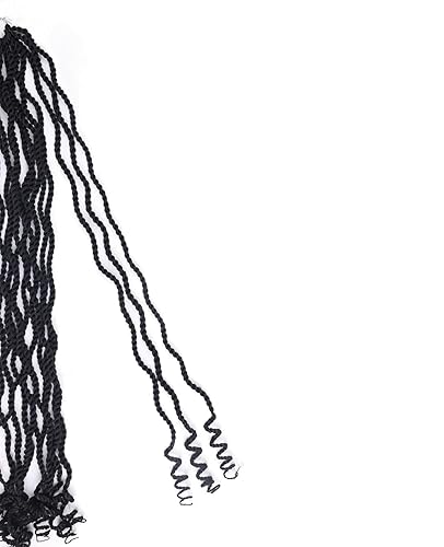 Miniatura 5 de Cabello ondulado senegalés de ganchillo de 24 pulgadas, 8 paquetes de trenzas preenrolladas Sengalí Twist Braids Crochet largo preenrollado para