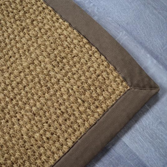Tapis coco haut de gamme Decoweb Delhi Panama marron