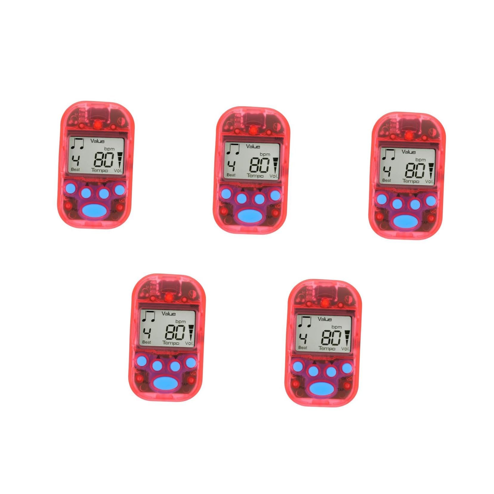 Toyvian 5stücke Tragbares Elektronisches Für Gitarre Klavier Und Violine Mini Lcd Transparent Leicht Und Multifunktional Für Musiker Und Musikschüler
