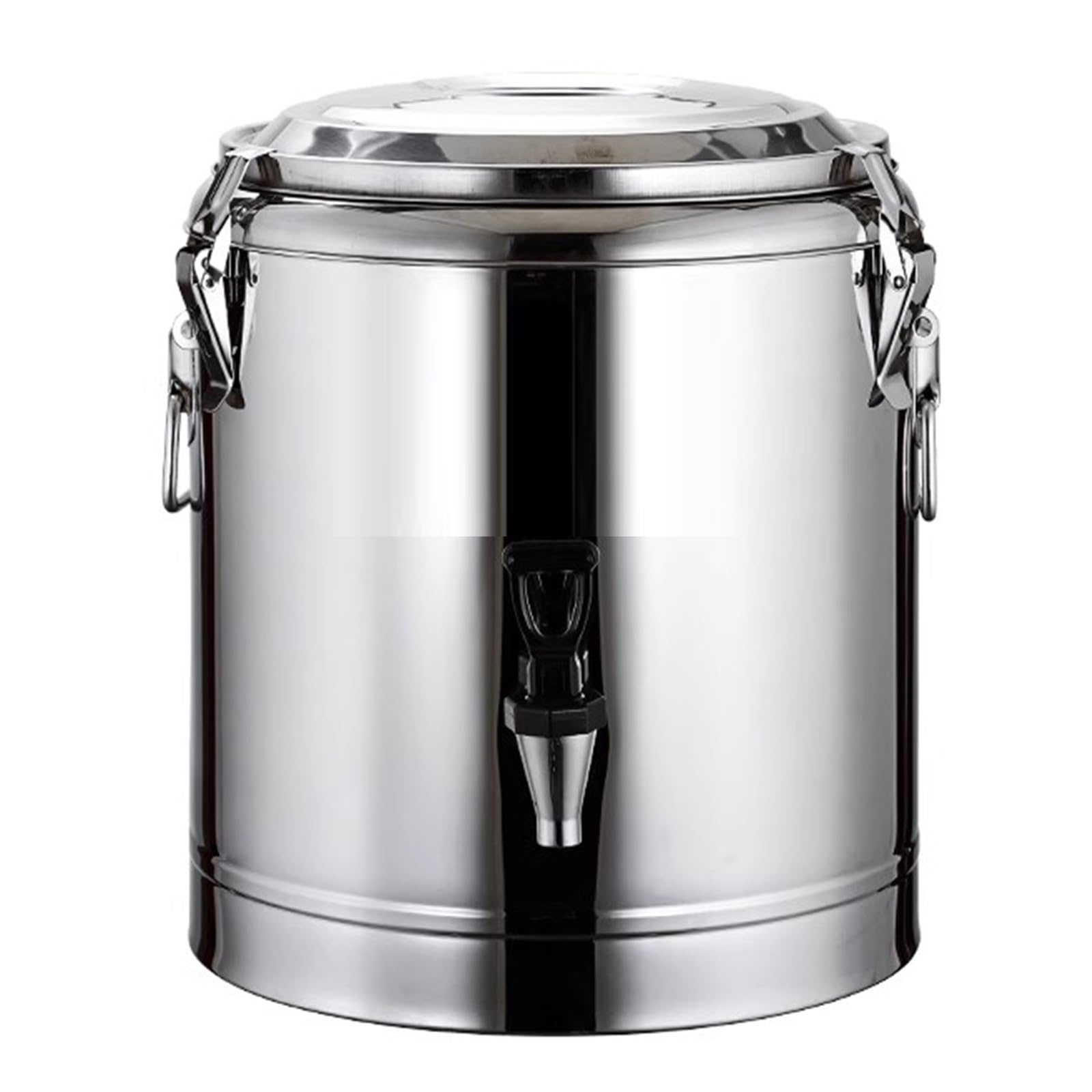 Distributeur de Boissons Isotherme en Acier Inoxydable 30 L, cafetière Chaude et Froide avec robinets, Service de Boissons Durable pour Les fêtes, Les événements et Les traiteurs - (Argent)