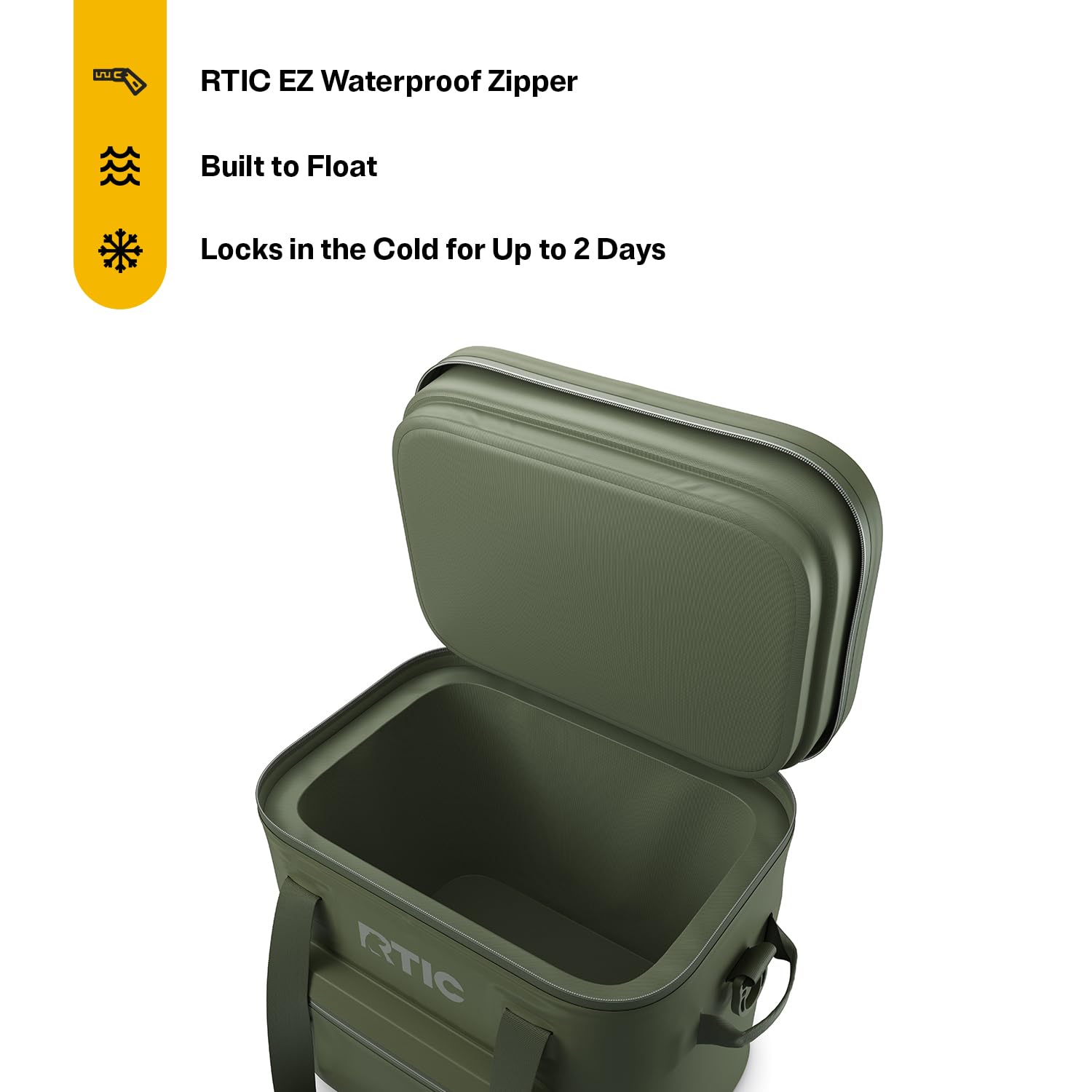 Amazon | RTIC 30缶ウルトラタフソフトクーラープロ防水、オリーブ
