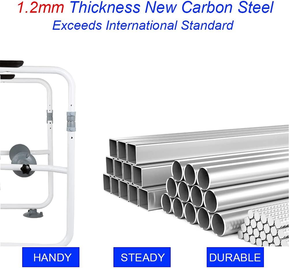 HeyonearToilet Rail for Elderly Adjustable Toilet Bars Medical Toilet Safety Frame for Disabled Bathroom Toilet Rail for Seniors Toilet Support Frame : Health & Household