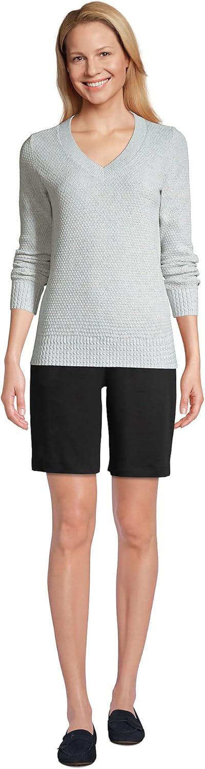 Lands' End Women's Sport Knit High Rise Shorts - Image 4