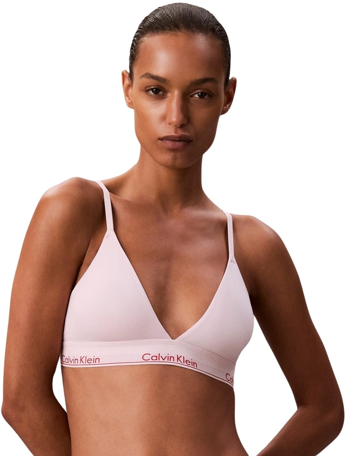 Calvin Klein Damen Triangel BH Lightly Lined mit Logobund