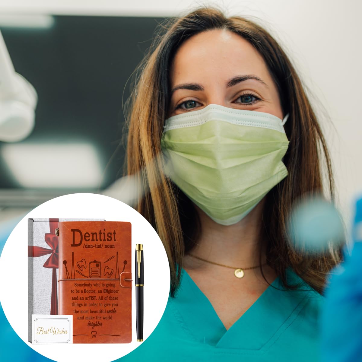Prezenty dentystyczne dziennik dentystyczny notatnik prezent dla higienistki dentystycznej prezenty uznanie prezenty dentysta ukończenie szkoły prezent higiena jamy ustnej student musi mieć