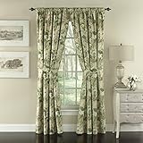 Waverly - 14916100X084MST Garden Glory-Rod Pocket Curtains for Living Room, Double Panel, 84x100,...