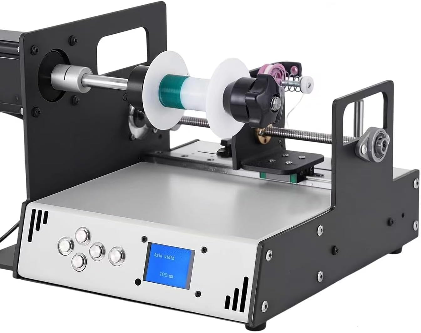 CNC automatic Winding Machine, operates at 900RPM with Auto-Wire Alignment, Automatic Coil Winding, Ideal for coils, fishing lines, silk threads.