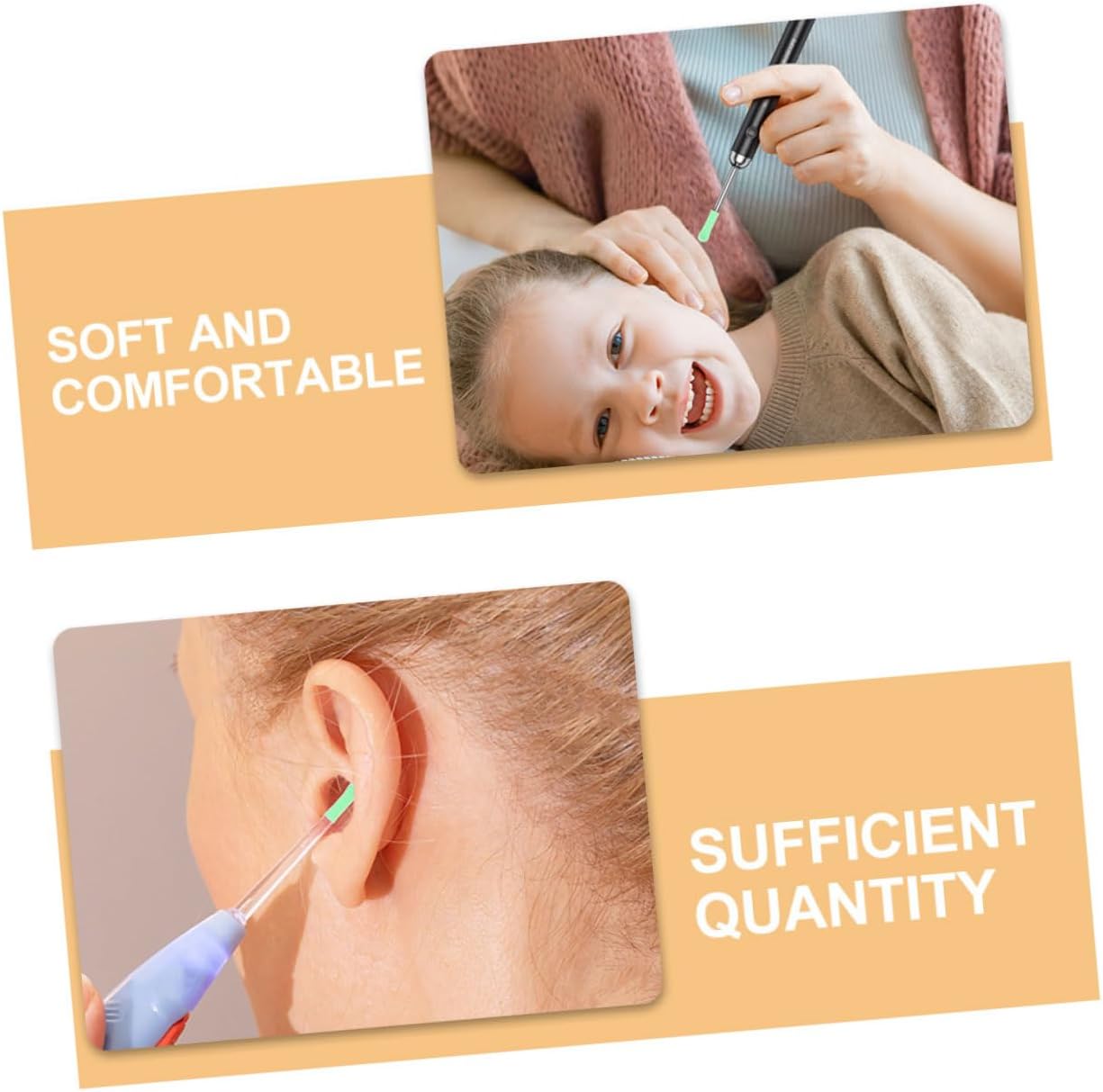 12pcs Reusable Silicone Ear Spoon Sleeves for Comfortable Ear Wax Removal Tools Easy to Clean Cleaner Accessories Compatible Spoons
