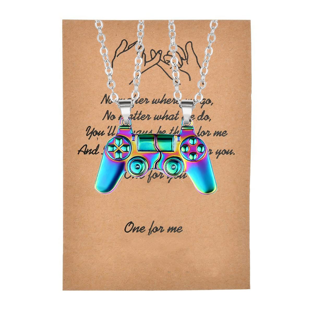 COLORFUL BLING Magnetic Game Controller Necklace for Couple Matching Console Handle Pendant for Best Friends Friendship Valentines Gifts Him and Her Lovers BFF Jewelry, Metal, alloy (B0BC8MCSN7) Amazon Price History, Amazon Price Tracker