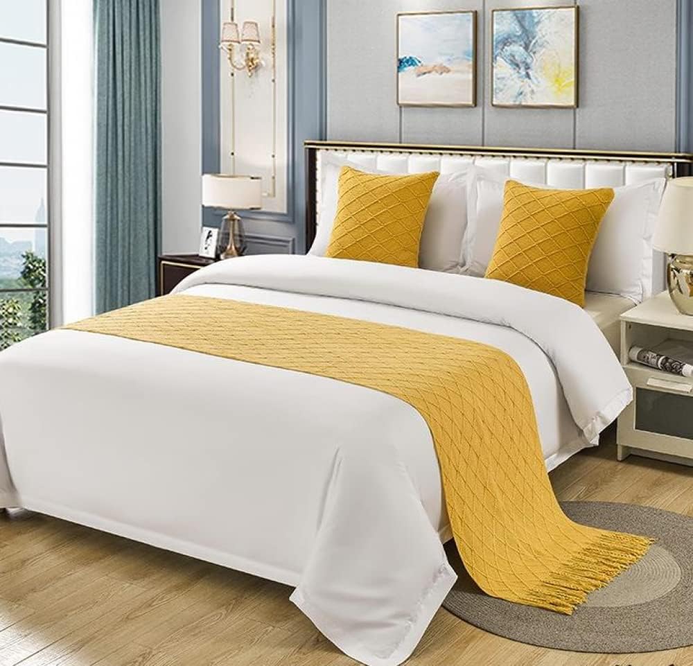STANGK Hotel Bed Runner Scarf Knitted Blanket Bedspreads
