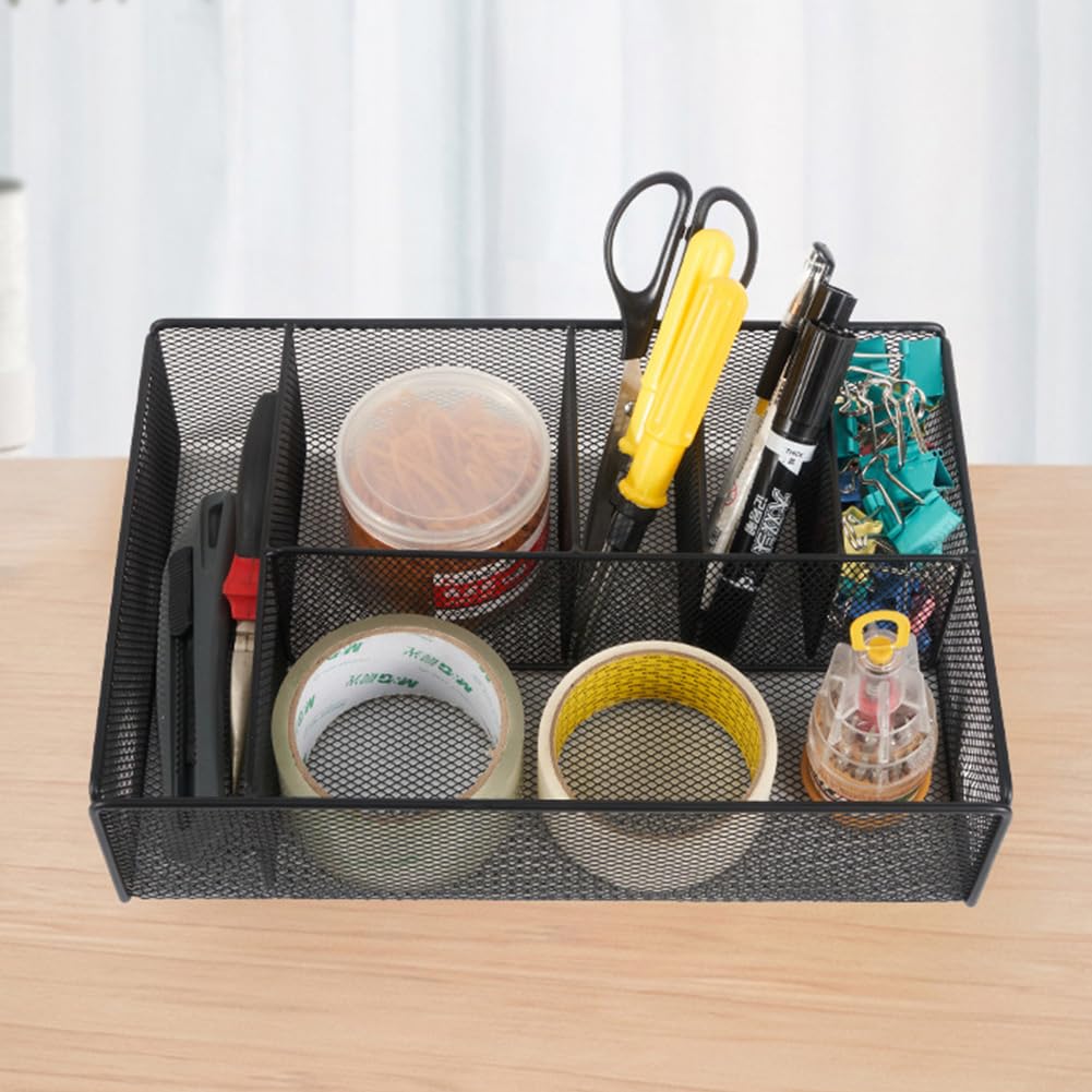 Cachpib Desk Drawer Organiser Tray, 6 Compartments Desk Drawer Organizer Tray - Image 2