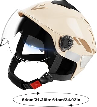 Motorcycle Helmets Double Visor Motorcycle Helmets for Women | Adjustable Fit Riding Gear, UV Block Hard-Shell Hat for Wife Husband Son Family Men Friends