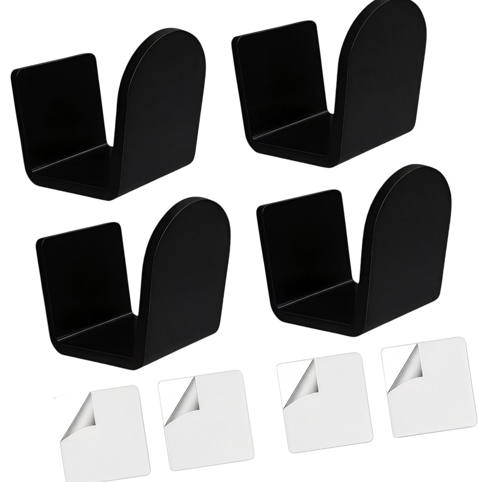 Qusinfc 2pcs / 4pcs Acrylic Glove Hanger for Sports Equipment Compact and Space Saving Boxing Gear Storage Stand Bedroom Planner Rack