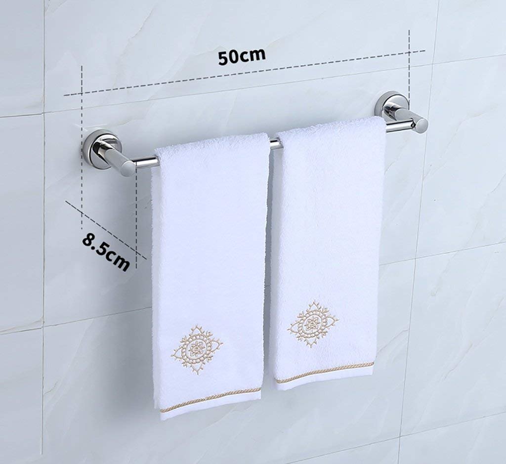 Porte-serviettes 304 en inox à tige unique pour mur de salle de bain